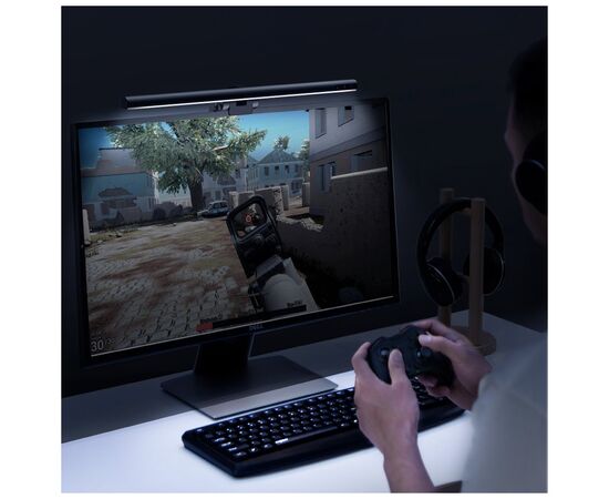 Настольная лампа Baseus на монітор i-wok Series USB Asymmetric Light Source Screen Hanging Light (Youth) Black (DGIWK-B01), изображение 9