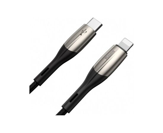 Дата кабель USB-C to Lightning 1.0m 18W black Baseus (CATLSP-01), изображение 2 Дата кабель USB-C to Lightning 1.0m 18W black Baseus (CATLSP-01), изображение 2