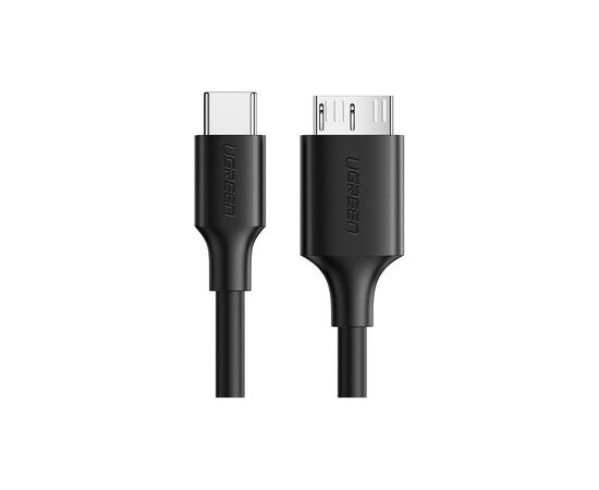 Дата кабель USB-C 3.1 to Micro USB 3.0 1.0m 3A US312 black Ugreen (20103), зображення 2 Дата кабель USB-C 3.1 to Micro USB 3.0 1.0m 3A US312 black Ugreen (20103), зображення 2