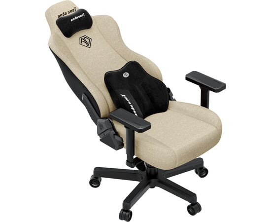 Кресло игровое AndaSeat Kaiser 3E Fabric XL Beige (AD23YC-XL-09-I-CF-I01), изображение 7
