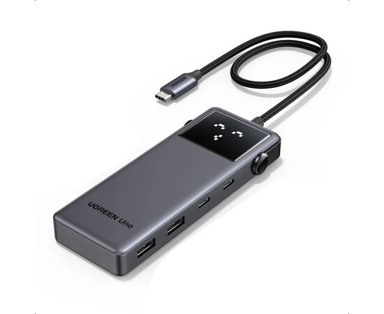 Концентратор Ugreen USB-C to HDMI + 2xUSB 3.2 + 2xUSB-C 3.2 + PD CM888 gray (35998), изображение 2