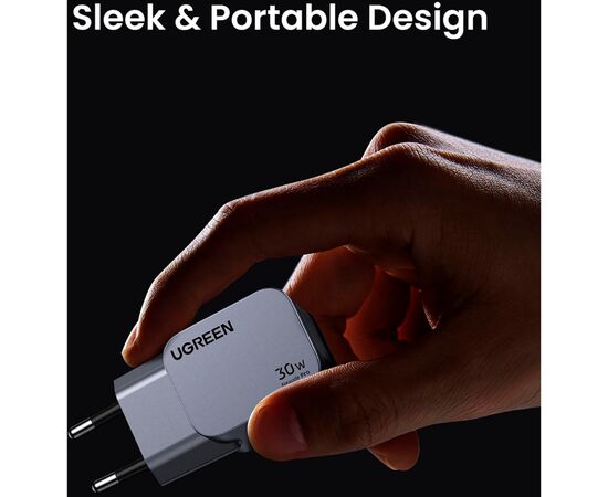 Зарядное устройство UGREEN USB-C PD30W GaN X703 gray (35006), изображение 10