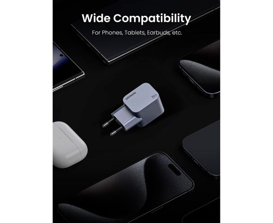 Зарядное устройство UGREEN USB-C PD30W GaN X703 gray (35006), изображение 9