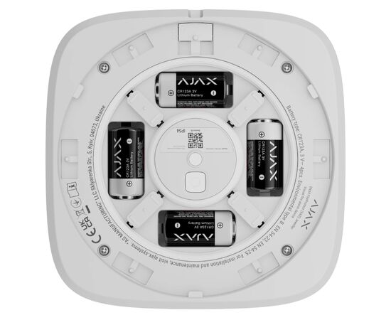 Сирена Ajax EN54 FireProtect (VAD) white, зображення 4 Сирена Ajax EN54 FireProtect (VAD) white, зображення 4