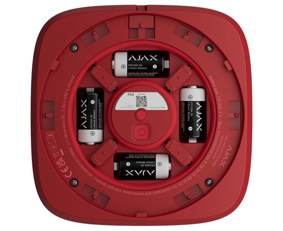 Сирена Ajax EN54 FireProtect VAD red, зображення 5 Сирена Ajax EN54 FireProtect VAD red, зображення 5