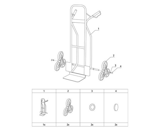 Візок вантажний Stanley до 200кг, розмір платформи 30.5х24см, вага 13,8 кг (SXWT-HT523), зображення 4 Візок вантажний Stanley до 200кг, розмір платформи 30.5х24см, вага 13,8 кг (SXWT-HT523), зображення 4