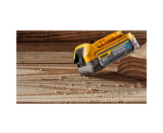 Аккумулятор к электроинструменту DeWALT 18V XR Li-lon PowerStack 1.7Ah, 2 шт., вес 0.7 кг (DCBP034E2), изображение 7