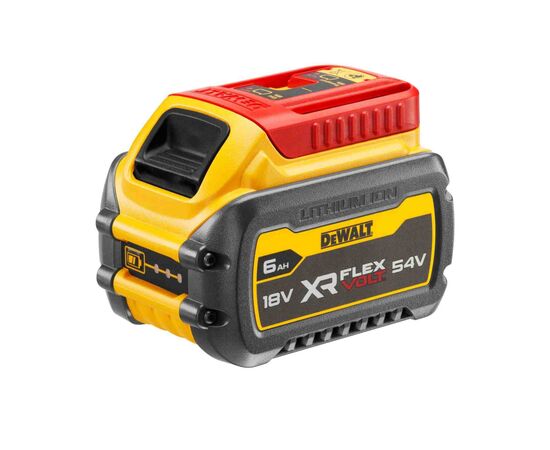 Аккумулятор к электроинструменту DeWALT 18V/54V, 6Ah/2Ah, время зарядки 60 мин, вес 1.06 кг (DCB546_N473851), изображение 6