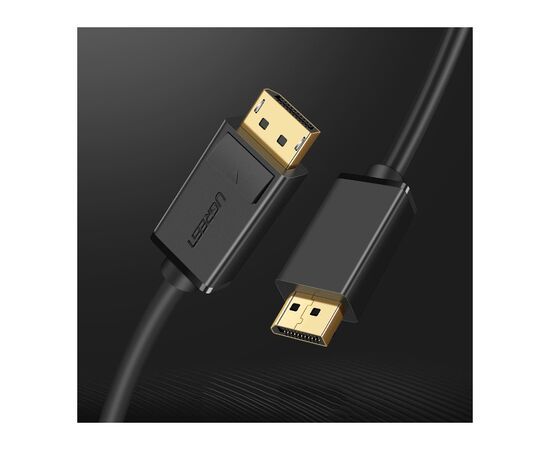 Кабель мультимедийный DisplayPort M to DisplayPort M 1.5m DP102 black Ugreen (10245), изображение 3