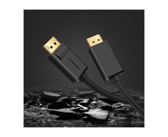 Кабель мультимедийный DisplayPort M to DisplayPort M 1.5m DP102 black Ugreen (10245), изображение 4