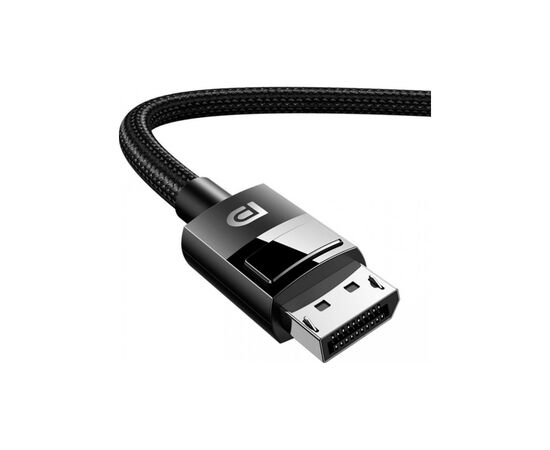Кабель мультимедийный DisplayPort M to DisplayPort M 1.5m V1.4 braided DP114 black Ugreen (80391), изображение 2