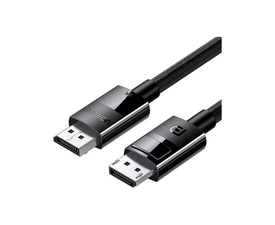 Кабель мультимедійний DisplayPort M to DisplayPort M 1.0m V1.4 braided DP114 black Ugreen (80390)