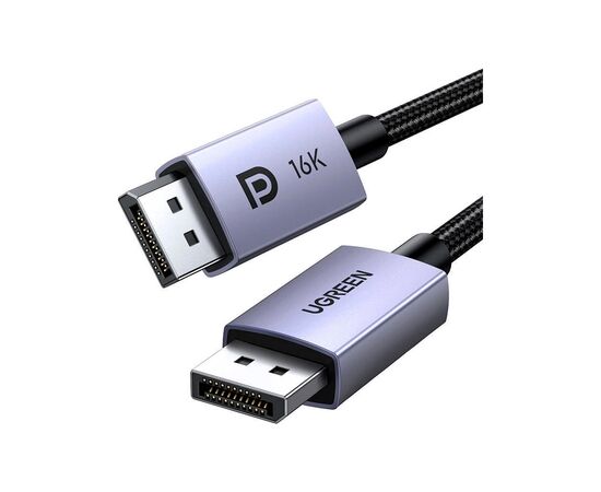 Кабель мультимедийный DisplayPort M to DisplayPort M 1.0m 16K DP118 black Ugreen (15383) Кабель мультимедийный DisplayPort M to DisplayPort M 1.0m 16K DP118 black Ugreen (15383)