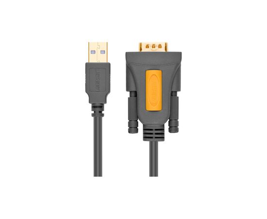 Кабель для передачи данных USB to COM M 2.0m DB9 RS-232 CR104 black Ugreen (20222), изображение 2