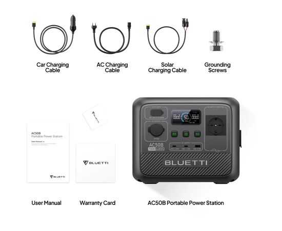 Зарядна станція BLUETTI AC50B 700W 448Wh (AC50B), зображення 3