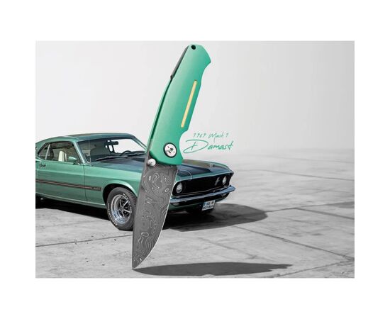 Нож Boker 1969 Mach-1 Damast Green (111102DAM), изображение 5 Нож Boker 1969 Mach-1 Damast Green (111102DAM), изображение 5