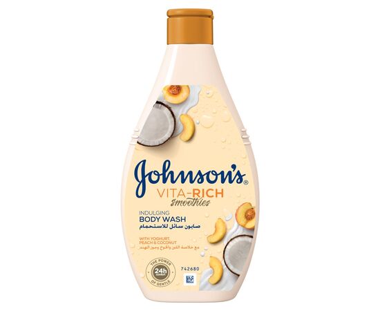 Гель для душа Johnson's Vita-Rich Расслабляющий с йогуртом, кокосом и экстрактом персика 250 мл (3574661385198/3574661385617)