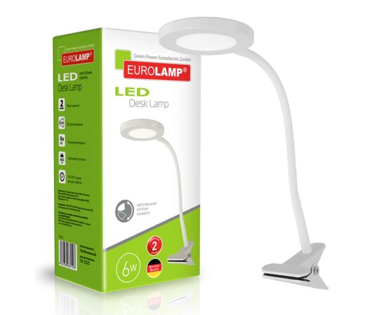 Настільна лампа Eurolamp 6W 5000K (LED-TLP-6W(white)), зображення 2 Настільна лампа Eurolamp 6W 5000K (LED-TLP-6W(white)), зображення 2