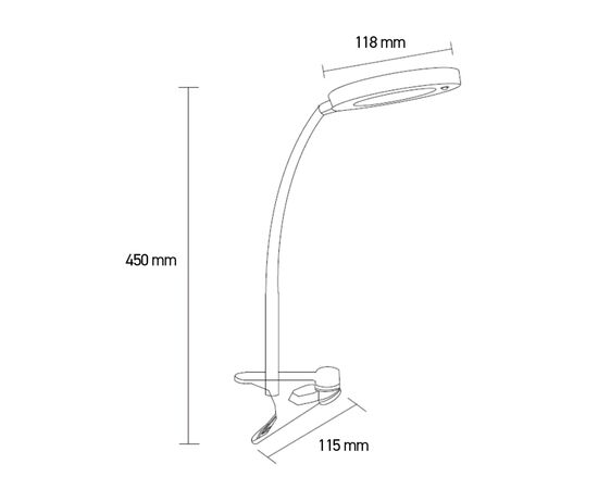 Настільна лампа Eurolamp 6W 5000K (LED-TLP-6W(black)), зображення 3 Настільна лампа Eurolamp 6W 5000K (LED-TLP-6W(black)), зображення 3