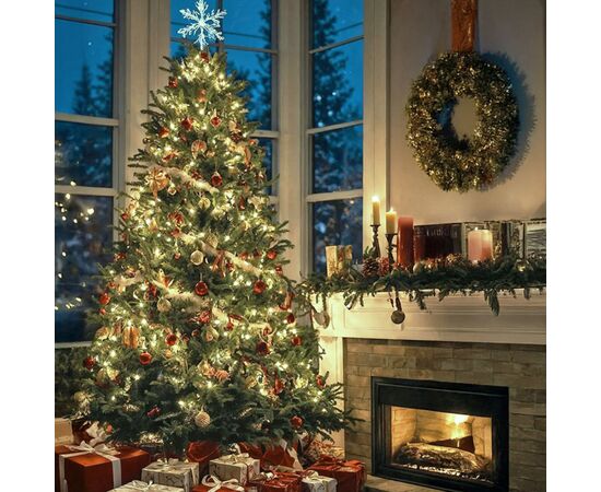 Гірлянда YES! Fun Нитка 100 м, 1000 LED тепло-біла, 8 функцій, пульт. (975128), зображення 7 Гірлянда YES! Fun Нитка 100 м, 1000 LED тепло-біла, 8 функцій, пульт. (975128), зображення 7