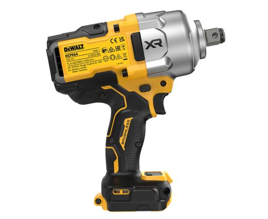 Гайковерт DeWALT ударний, 18V XR Li-lon, безщітковий, 2576 Нм, 3.7 кг, кейс (без АКБ та ЗУ) (DCF964N), зображення 4 Гайковерт DeWALT ударний, 18V XR Li-lon, безщітковий, 2576 Нм, 3.7 кг, кейс (без АКБ та ЗУ) (DCF964N), зображення 4