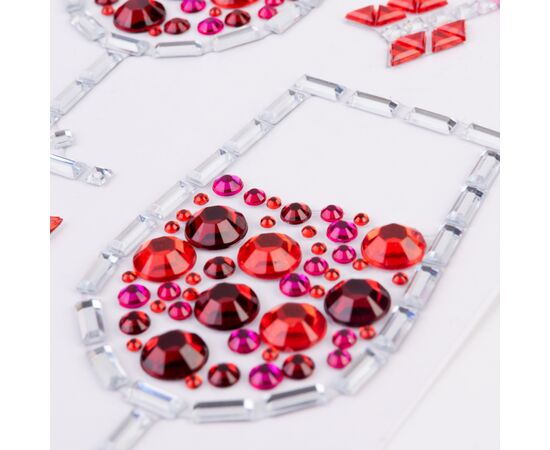 Набір для творчості Santi Romantic аплікація зі страз самоклеючих 9,5х8 см (742990), зображення 2 Набір для творчості Santi Romantic аплікація зі страз самоклеючих 9,5х8 см (742990), зображення 2