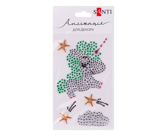 Набір для творчості Santi Unicorn аплікація зі страз самоклеючих 9.5х15 см (742537) Набір для творчості Santi Unicorn аплікація зі страз самоклеючих 9.5х15 см (742537)