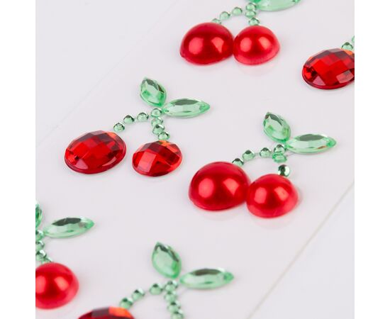 Набір для творчості Santi Вишеньки аплікація зі страз самоклеючих 7х14 см (743035), зображення 2 Набір для творчості Santi Вишеньки аплікація зі страз самоклеючих 7х14 см (743035), зображення 2