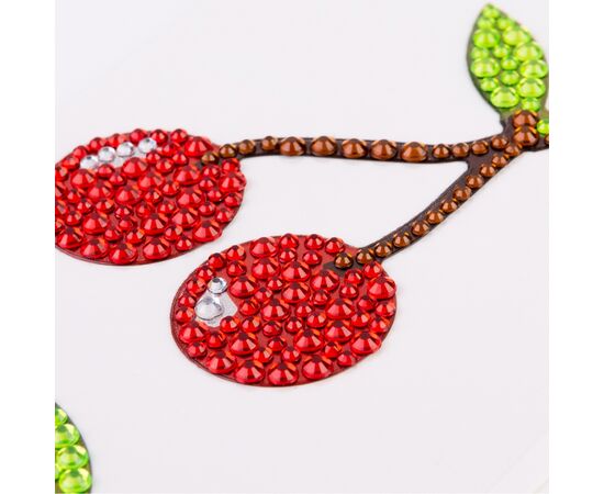 Набір для творчості Santi Вишні аплікація зі страз самоклеючих 5х11 см (743023), зображення 2 Набір для творчості Santi Вишні аплікація зі страз самоклеючих 5х11 см (743023), зображення 2