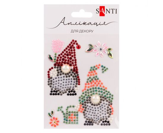 Набір для творчості Santi Гноми аплікація зі страз самоклеючих 10х12 см (743036) Набір для творчості Santi Гноми аплікація зі страз самоклеючих 10х12 см (743036)