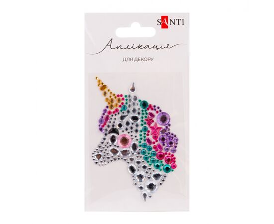 Набір для творчості Santi Єдиноріг аплікація зі страз самоклеючих 7х9 см (743025) Набір для творчості Santi Єдиноріг аплікація зі страз самоклеючих 7х9 см (743025)