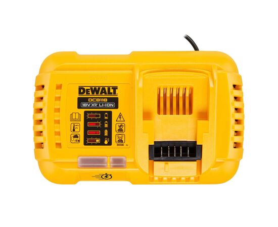Зарядний пристрій для акумуляторів інструменту DeWALT 18V, 54V, ток 8А, 0.65 кг (DCB118_N473860), зображення 2 Зарядний пристрій для акумуляторів інструменту DeWALT 18V, 54V, ток 8А, 0.65 кг (DCB118_N473860), зображення 2