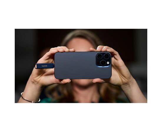 USB флеш накопитель SanDisk 128GB Phone Drive for iPhone Metallic Sky Lightning/Type-C U (SDIXD0N-128G-GN6NE), изображение 11