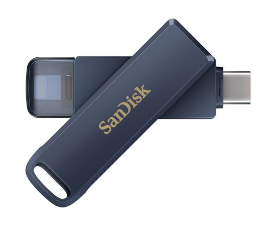 USB флеш накопитель SanDisk 128GB Phone Drive for iPhone Metallic Sky Lightning/Type-C U (SDIXD0N-128G-GN6NE), изображение 5