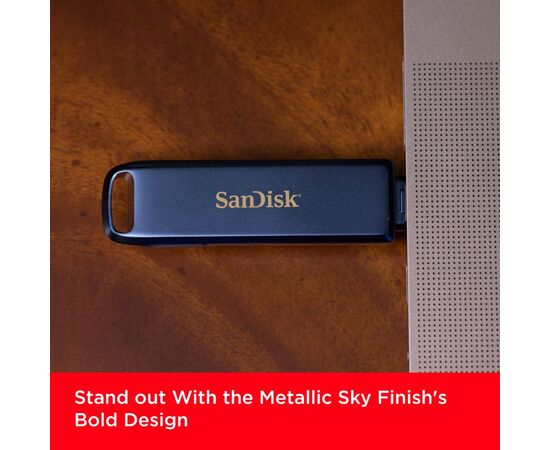 USB флеш накопитель SanDisk 128GB Phone Drive for iPhone Metallic Sky Lightning/Type-C U (SDIXD0N-128G-GN6NE), изображение 9