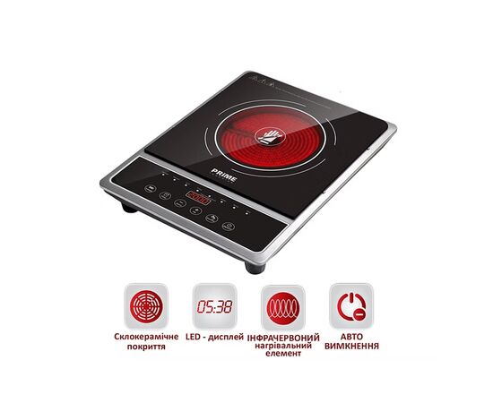 Настільна плита PRIME Technics PHC 2019 GB, зображення 4 Настільна плита PRIME Technics PHC 2019 GB, зображення 4