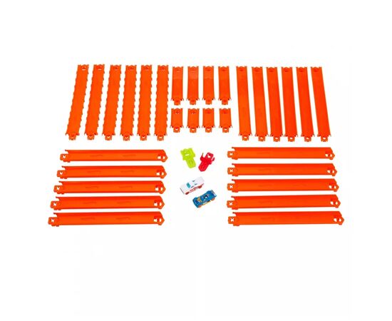 Автотрек Hot Wheels Track creator Доріжки для треку з 2 машинками (JDW42), зображення 2 Автотрек Hot Wheels Track creator Доріжки для треку з 2 машинками (JDW42), зображення 2