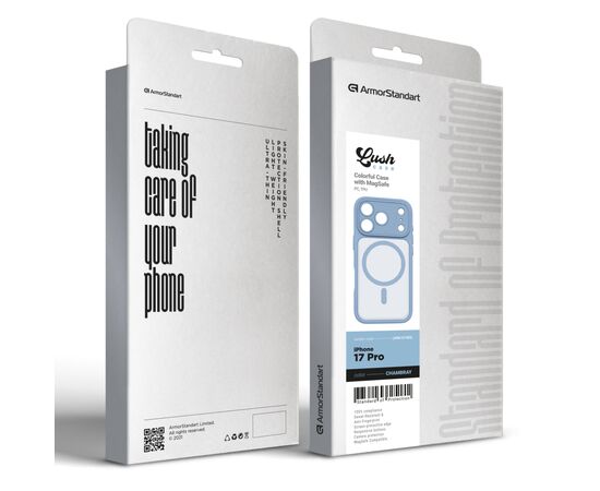 Чехол для мобильного телефона Armorstandart Lush MagCase Apple iPhone 17 Pro Chambray (ARM87489), изображение 3