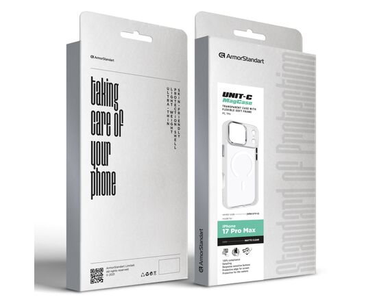 Чехол для мобильного телефона Armorstandart Unit-C MagCase Apple iPhone 17 Pro Max Matte Clear (ARM87914), изображение 2