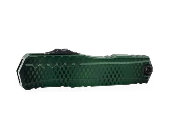 Нож Microtech Cypher II D/E Black Blade X-51 Handle Green (1242-1GRX51S), изображение 3 Нож Microtech Cypher II D/E Black Blade X-51 Handle Green (1242-1GRX51S), изображение 3