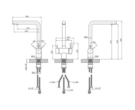 Смеситель Kroner Klassisch-ESG03811 (CV027932), изображение 9 Смеситель Kroner Klassisch-ESG03811 (CV027932), изображение 9