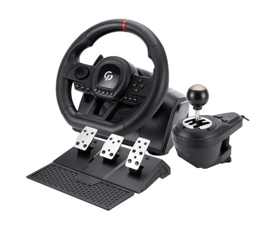 Кермо GamePro RW038PM з педалями та коробкою передач PC/XBOX360/XBOXONE/SWITCH/PS3/PS4 (RW038PM) Кермо GamePro RW038PM з педалями та коробкою передач PC/XBOX360/XBOXONE/SWITCH/PS3/PS4 (RW038PM)