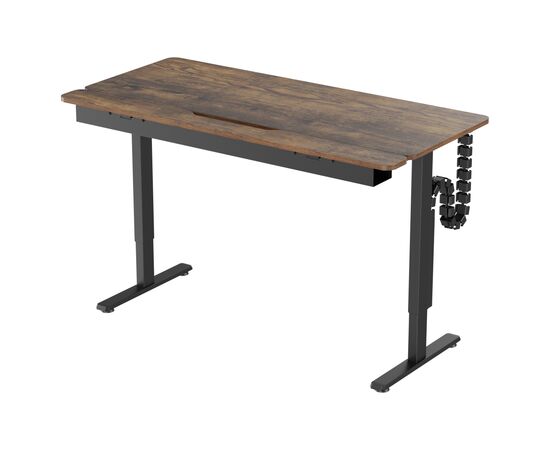 Комп'ютерний стіл OfficePro з електрорегулюванням висоти 1500 x 720 мм Dark Wood/Black (ODE1575DW), зображення 2 Комп'ютерний стіл OfficePro з електрорегулюванням висоти 1500 x 720 мм Dark Wood/Black (ODE1575DW), зображення 2