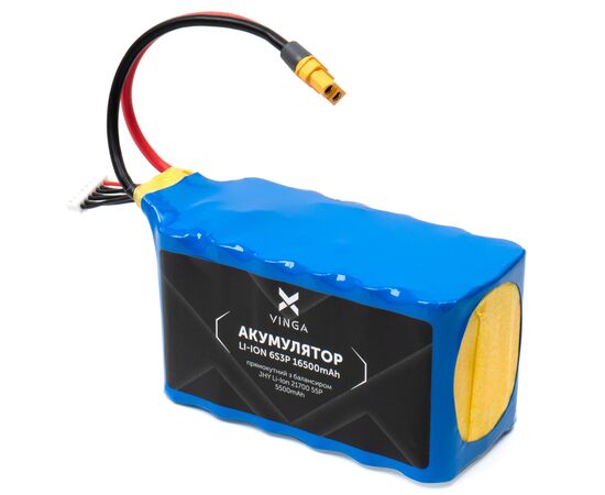 Акумулятор для дрона Vinga Li-ion 6S3P 16500mAh коробка 10 шт. (JHY Li-Ion 21700 5500mAh) (V6S3P-10PCS-16500MAH), зображення 2