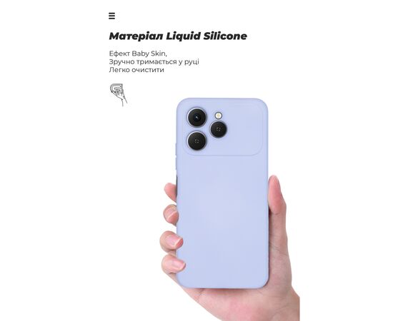 Чехол для мобильного телефона Armorstandart ICON Tecno Spark 40 4G Camera cover Lavender (ARM87937), изображение 7