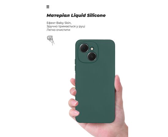 Чехол для мобильного телефона Armorstandart ICON Tecno Spark 40C 4G Camera cover Dark Green (ARM87941), изображение 7
