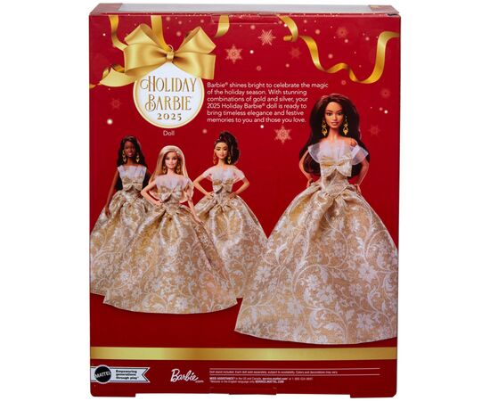 Кукла Barbie Signature Праздничная брюнетка (JBH97), изображение 3