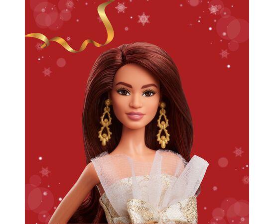 Кукла Barbie Signature Праздничная брюнетка (JBH97), изображение 4