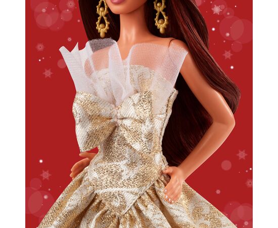 Кукла Barbie Signature Праздничная брюнетка (JBH97), изображение 5