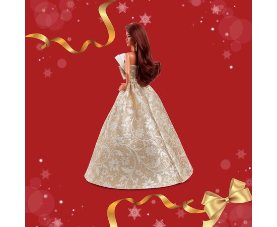 Кукла Barbie Signature Праздничная брюнетка (JBH97), изображение 7